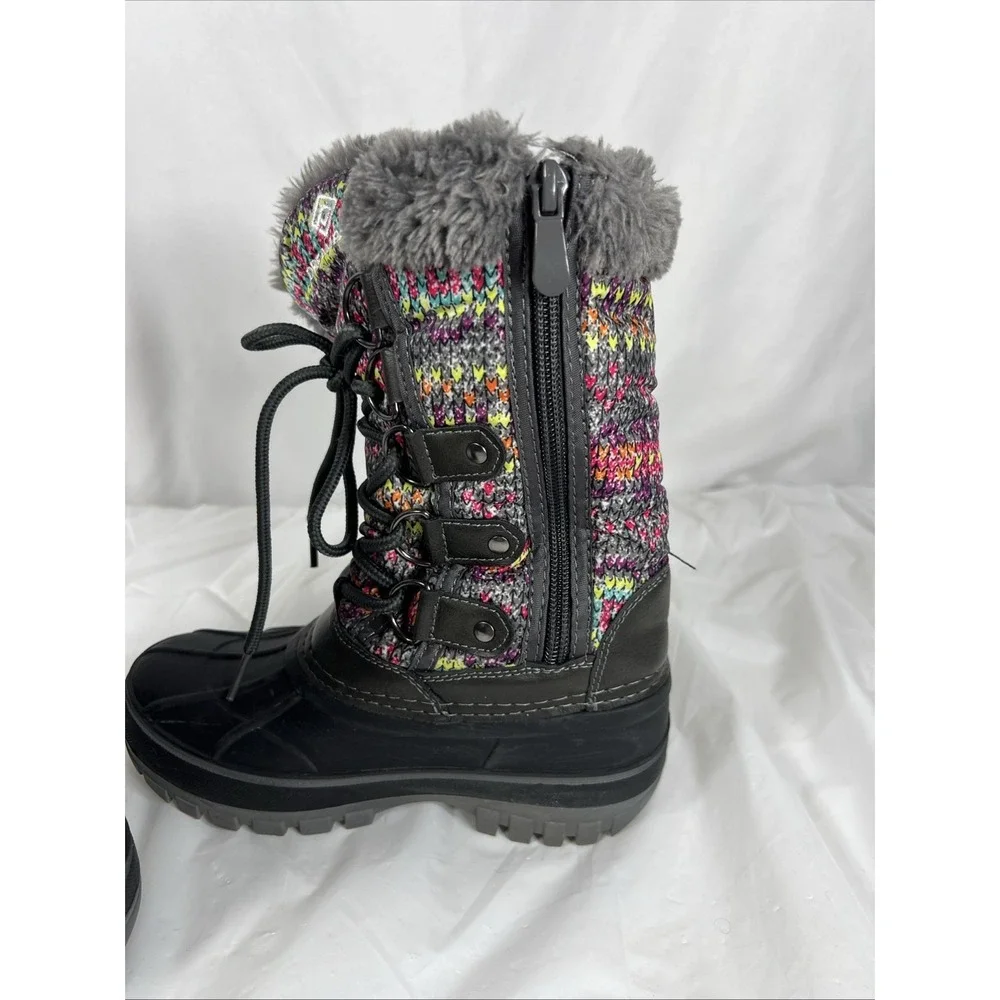 Dream Pairs Girls Size 11  Snow Boots Waterproof‎ Warm Cozy Anti-slip